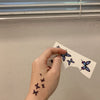 Blue Butterfly Collar Tattoo Sticker