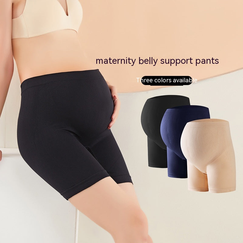 Summer High Waist Pregnant Women's Thin Boxers Safety Pants