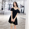 Retro Skirt Temperament Waist Dress Women