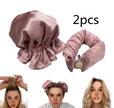 New Heatless Curl Stick With Cloth Cover Cute Ball Head Hair Curler Headband Hair Rollers Wave Form Curling Rod Hair Style Tools Gadgets