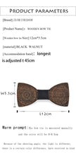 Fashion Suit Wedding Printed Bow Tie Wooden Bow Tie