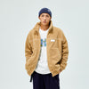 New JLamb Fleece Zipper Loose Cotton Coat For Men