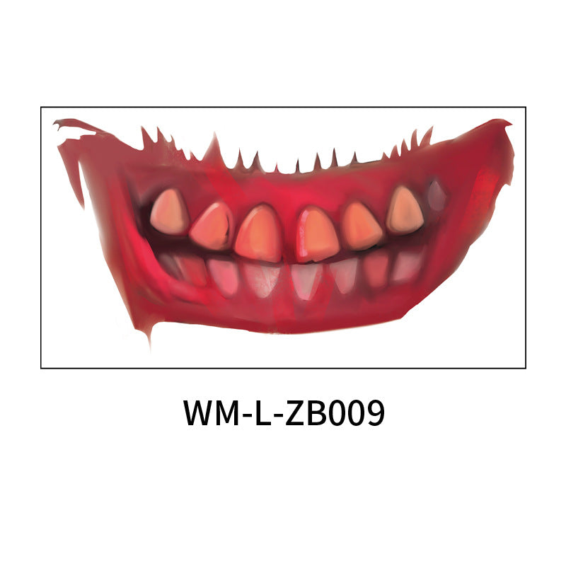 Halloween Mouth Tattoo Stickers