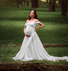 Pregnant Women Fluttering Tail Sleeve Long Dress