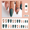 Simple Cool Green Leaf Removable Fake Nail Patch