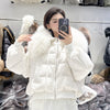 Women's Fashion Down Jacket Fur Coat