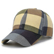 Men And Women Outdoor Plaid Print Baseball Hat