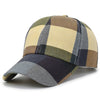 Men And Women Outdoor Plaid Print Baseball Hat