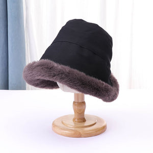 Winter Plush And Thick Plush Appearance Small Face Cold Protection Ear Protection And Warm Basin Cap