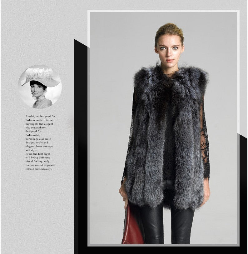 Winter Coat Imitation Fur Vest Thickened Retro