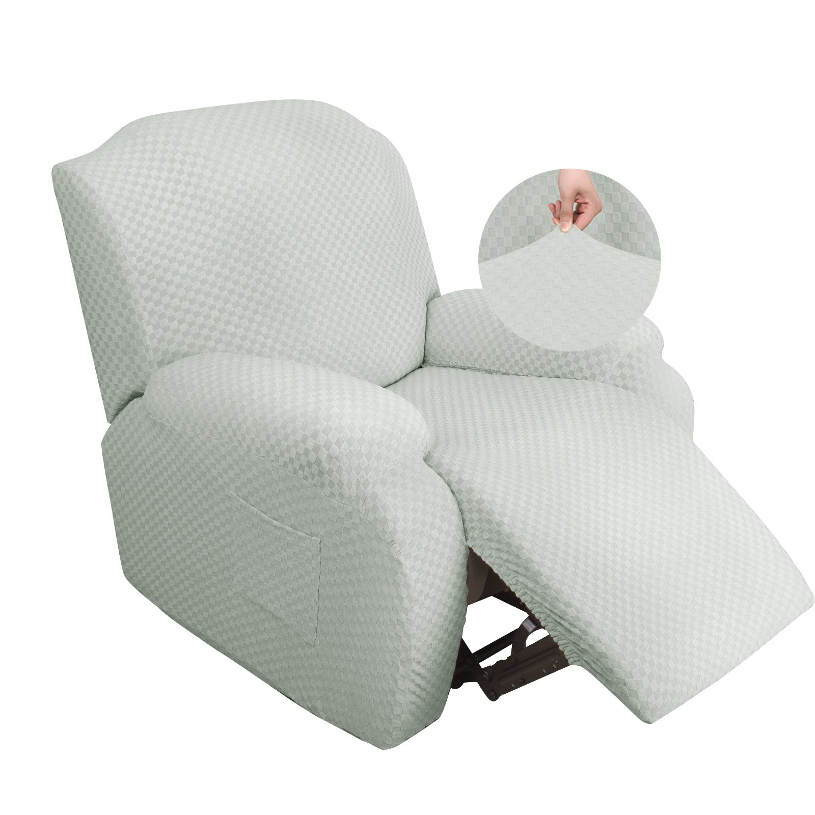 Stretch Thick Full-body Massage Chair Cover Figured Cloth Art Sofa Recliner Cover