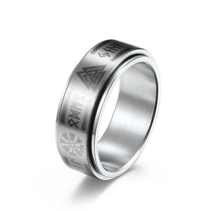 Rotatable Titanium Steel Ring For Men