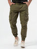 Men's Cargo Trousers With Three-dimensional Pockets Solid Color Casual Pants