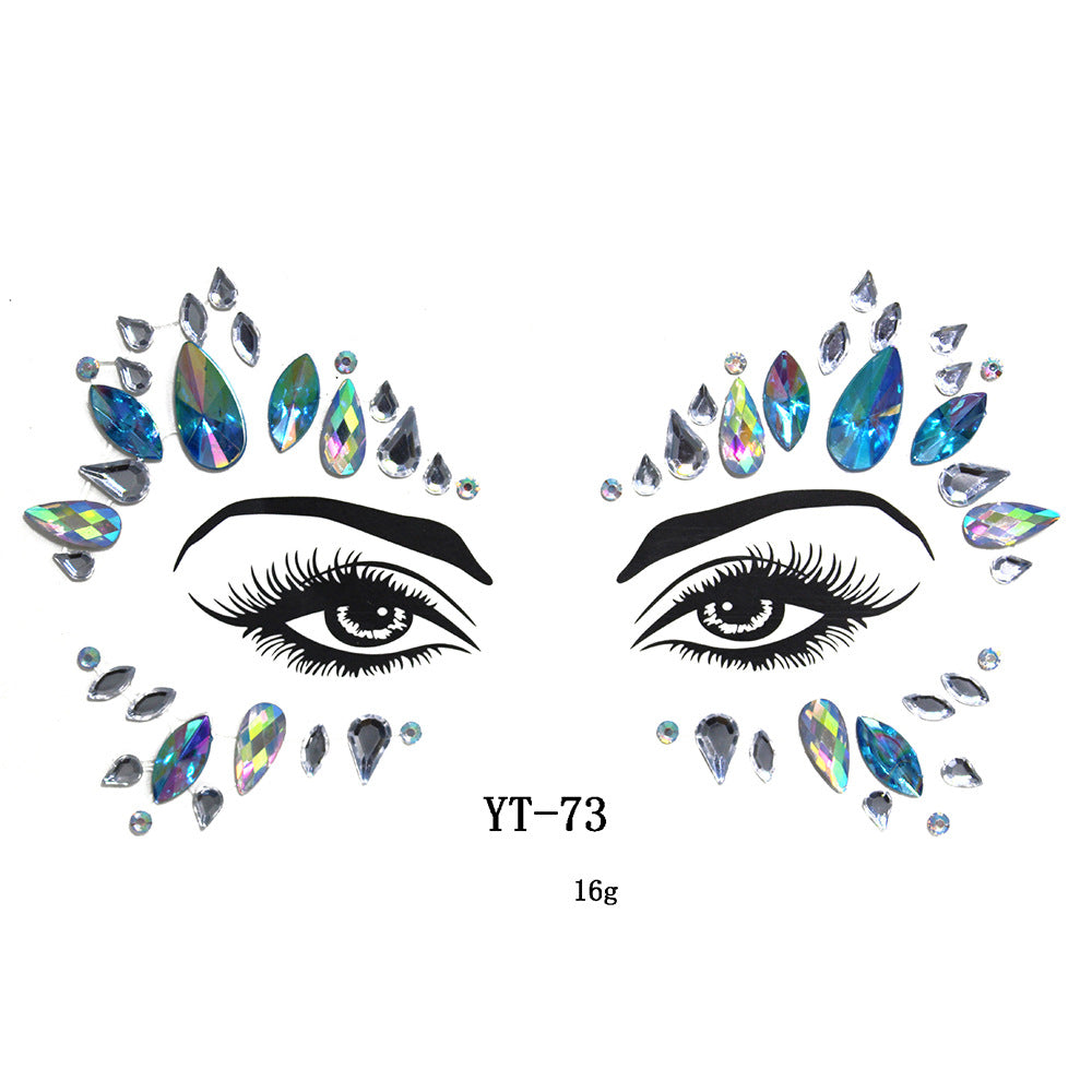 Natural Resin Tattoo Stickers Masquerade Party