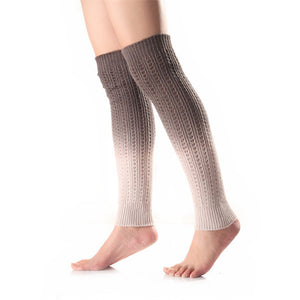 Soft Cashmere Segment Dye Gradient Sock Boot Cover