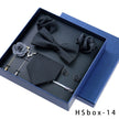 8-piece Gift Box Men's Formal Wear Business Bow Tie Square Scarf Tie Clip