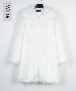 Men's Overcoat Faux Fur Coat Long Trench Coat