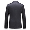 Men's Business Casual Striped Flower Suit Jacket Slim Big Size Banquet Dress Suit Gown Jacket Men