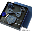 8-piece Gift Box Men's Formal Wear Business Bow Tie Square Scarf Tie Clip