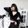 Women's Long-sleeved Corset Short Top