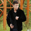 Men's Faux Fur Jacket Mink Fur Coat