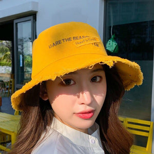 New Shade Women's Outdoor Leisure Alphabet Fisherman Hat