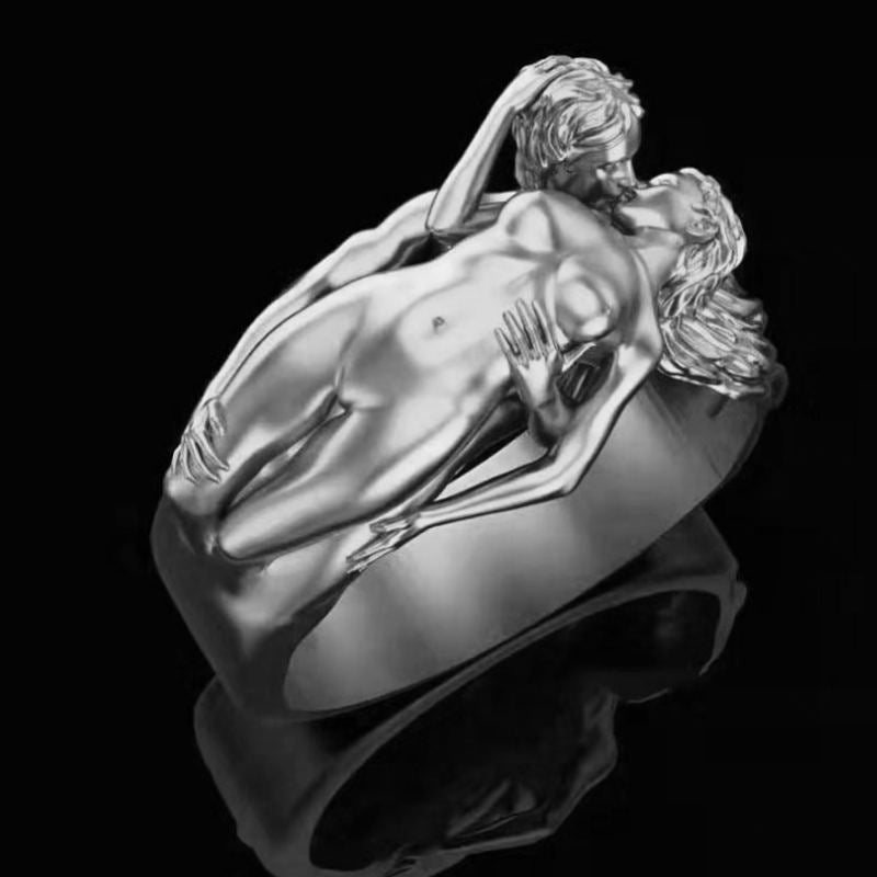 Fashion Men And Women Couple Ring Exaggerated