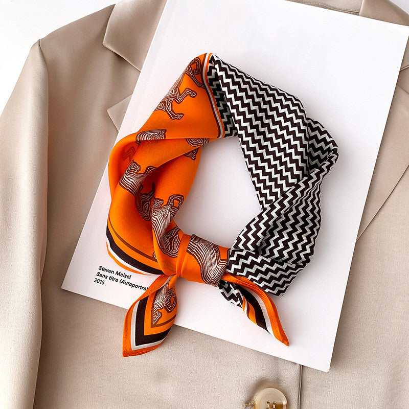 Silk Scarf Women Fashion Small Silk Scarf