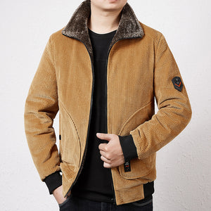 Corduroy Cotton Coat Men's Winter Coat