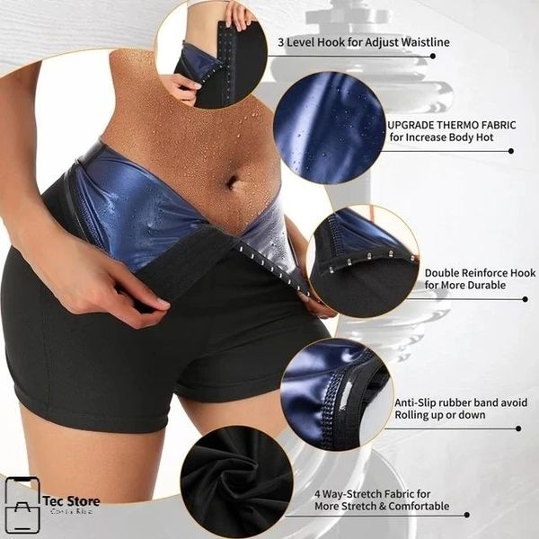 Shapewear Tummy Hot Thermo Sweat Leggings Fitness Workout Sweat Sauna Pants Body Shaper