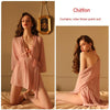 Perspective Chiffon Outer Robe Three Point Underwear Set pajamas