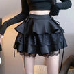 Women's Spring And Summer Mesh Stitching Bubble Skirt