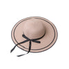 Big Brim Hand Braided Bow Ribbon Straw Hat Women