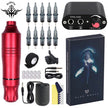 Exclusive For Cross-border Mini Tattoo Power Tattoo Pen Set Pen Motor Tattoo Machine Set Printer Set