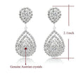 Water Drop Diamond Crystal Earrings Popular Simple And Versatile Earrings