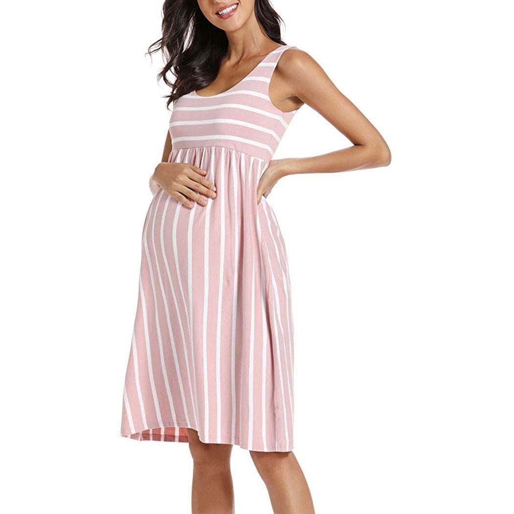 New Striped Dress, Mother's Maternity Dress