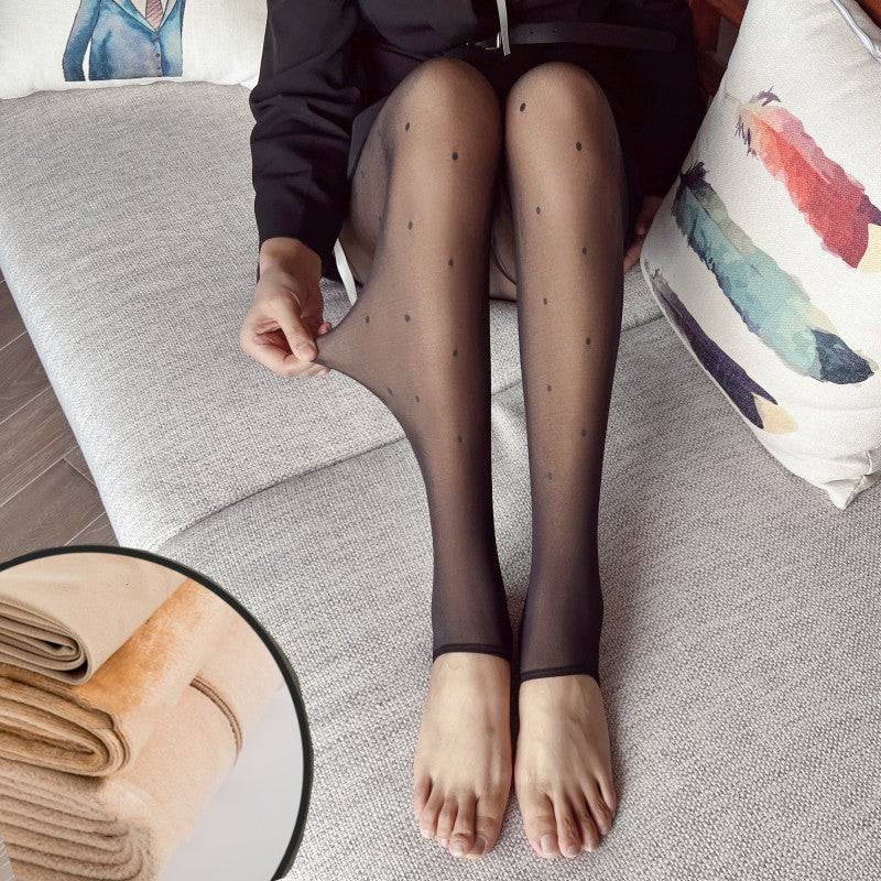 Black Silk Stockings Women's Spring And Autumn Pure Desire Winter Leggings