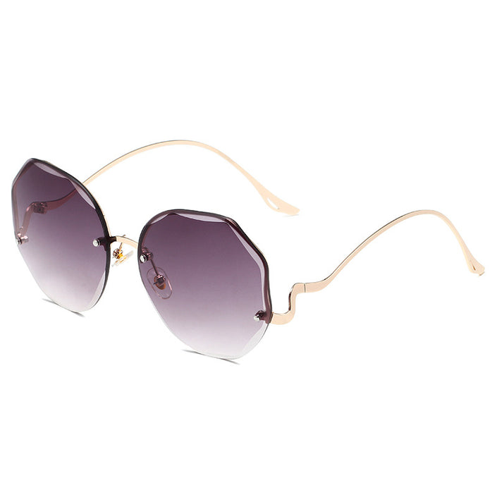 Women's Irregular Rimless   Sunglasses