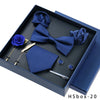 8-piece Gift Box Men's Formal Wear Business Bow Tie Square Scarf Tie Clip