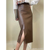 Women's Graceful And Fashionable High Waist A- Line Split Skirt