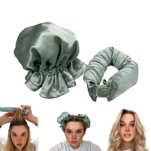 New Heatless Curl Stick With Cloth Cover Cute Ball Head Hair Curler Headband Hair Rollers Wave Form Curling Rod Hair Style Tools Gadgets