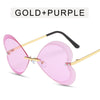 Retro Trend Love Personality Metal Sunglasses Women