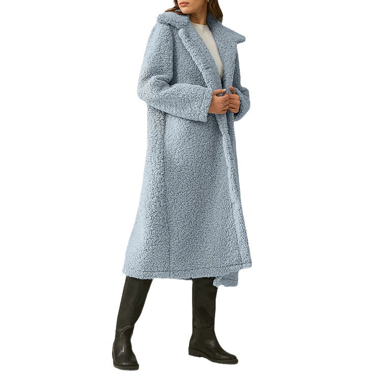 Single-breasted Woolen Coat Outerwear