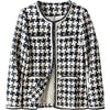 Houndstooth Small Fragrance Jacket Women Clothing