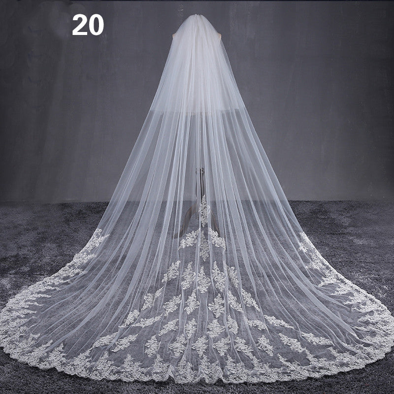 Bride Wedding Master Wedding Veil Long Long Tail