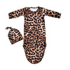 Newborn Knotted Nightgown Baby Sleeping Bag Print