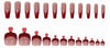 Nail Dressing Nail Bright Red Hand And Foot Patch Set