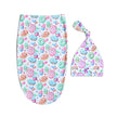 Baby Sleeping Bag Knotted Beanie Baby Sleeping Bag Hair Band Set