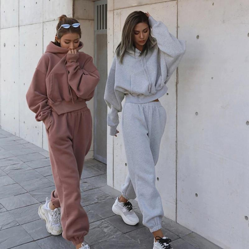 Women's New Casual Hoodie Coat Sports Suit