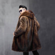 Men's Long Warm Mink Fur Coat